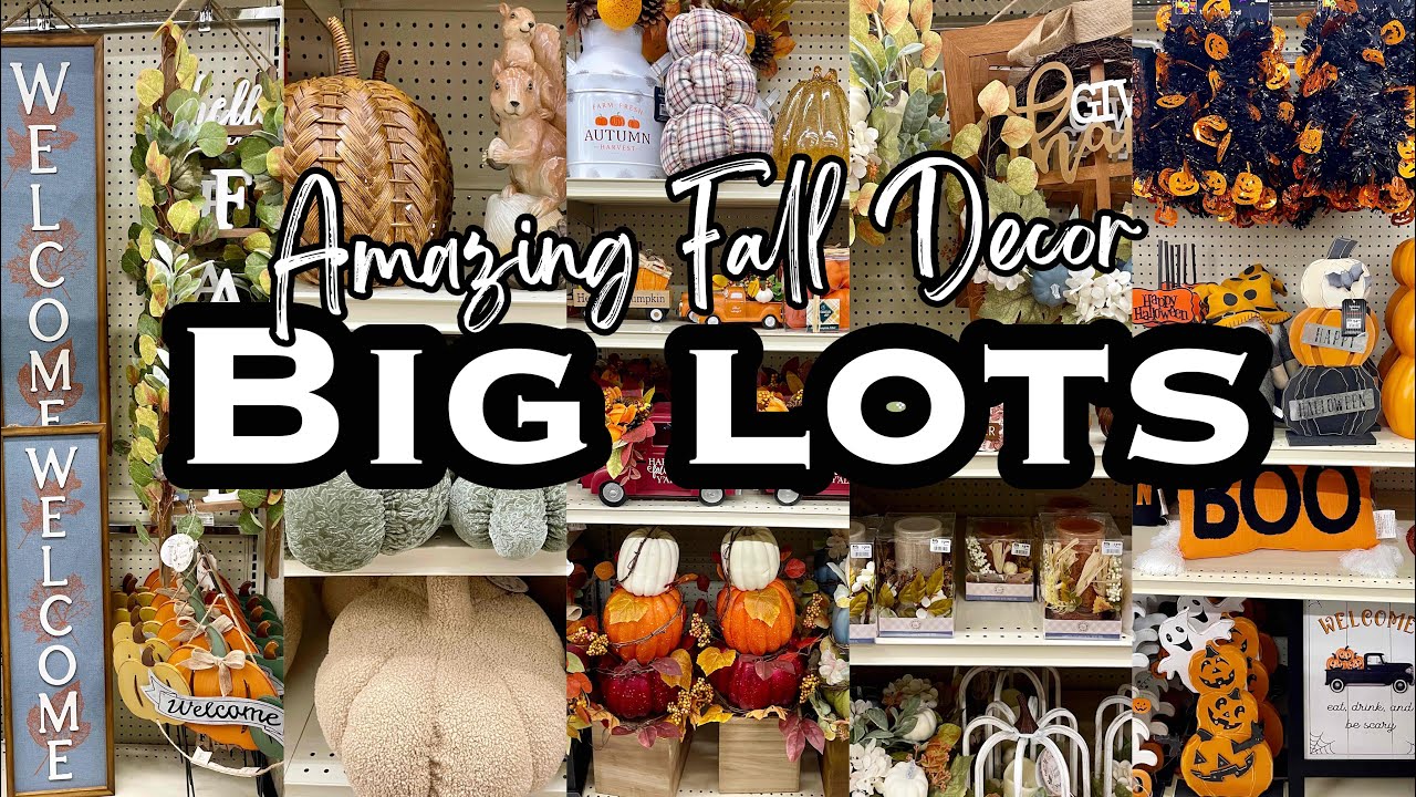 BIG LOTS FALL DECOR &bull; SHOP WITH ME
