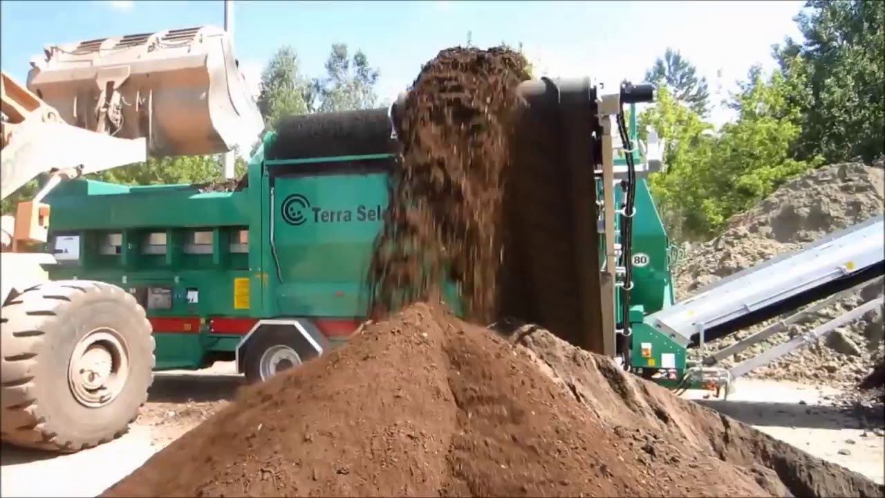 TERRA SELECT T 5 | Crible trommel rotatif sur compost, bois et terre - VERCOM