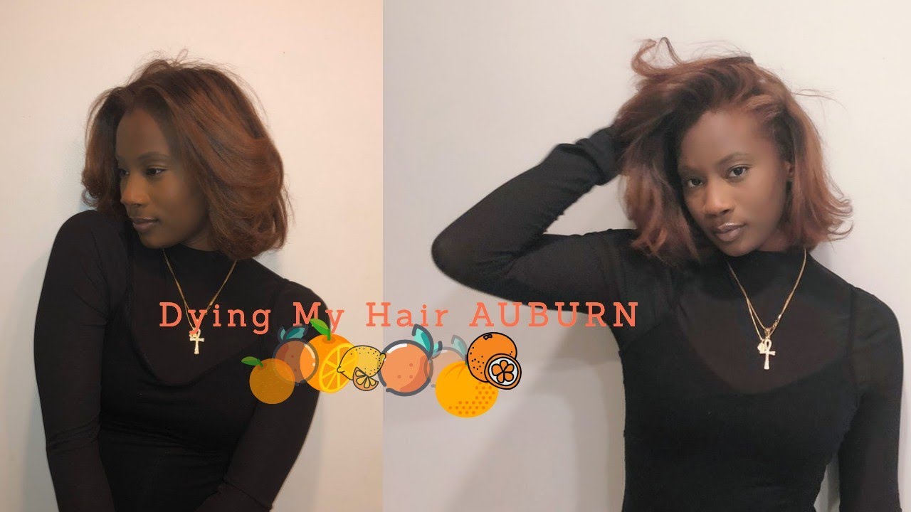 BRAID TAKEDOWN/ DYING MY NATURAL HAIR ORANGE/AUBURN (VERY DETAILED!)