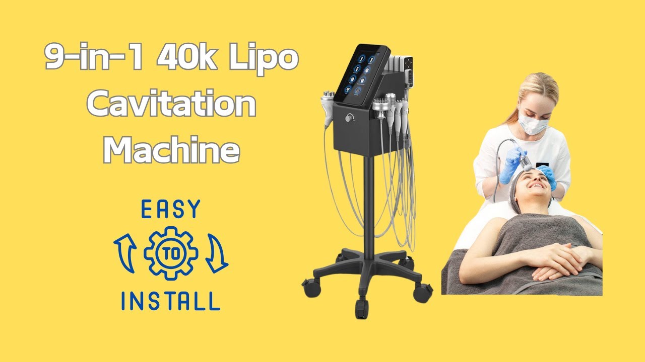 9 in 1 40k Lipo Cavitation Machine for Body Sculpting & Facial Care: How to Install | MF-77K1S