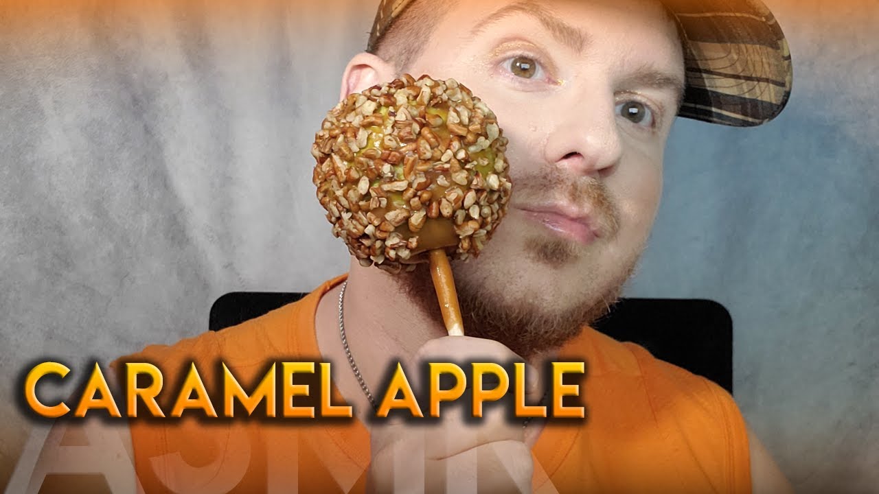 Chewy Caramel Apple ASMR ||| EATING ASMR for the Taste of Fall