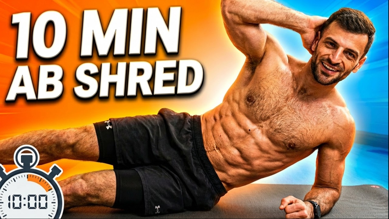 10 Min Ab Workout for Six Pack Abs (No Equipment Home Workout)