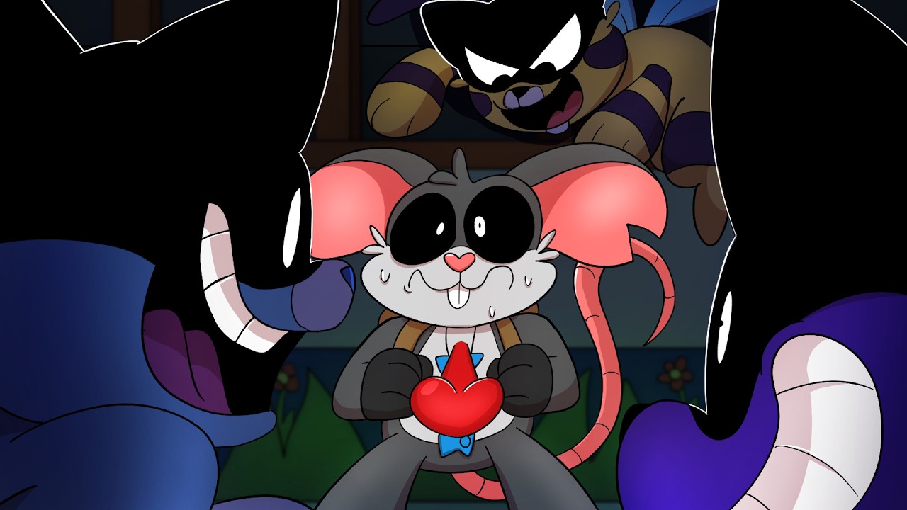 Poppy Playtime cartoon short (fan animated) - Fitful Feline Frenzy🐱
