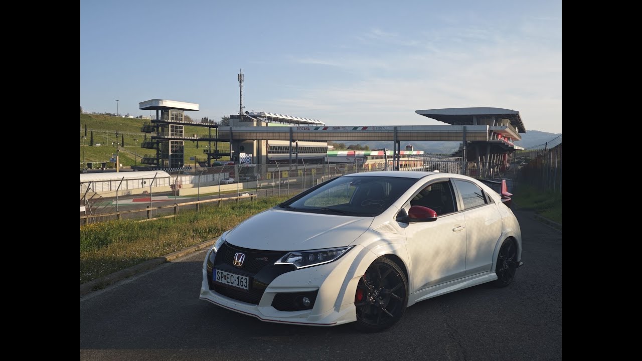 Driving around the amazing Mugello Circuit (on the service road) with my FK2 Type R