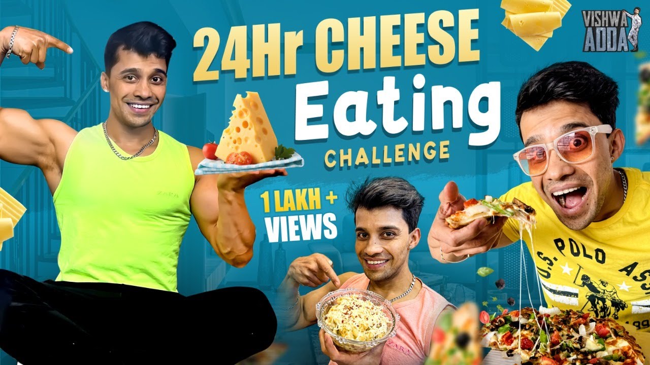 24Hr Cheese Eating Challenge || I Only Ate CHEESE For 24 Hours || Vishwa Adda