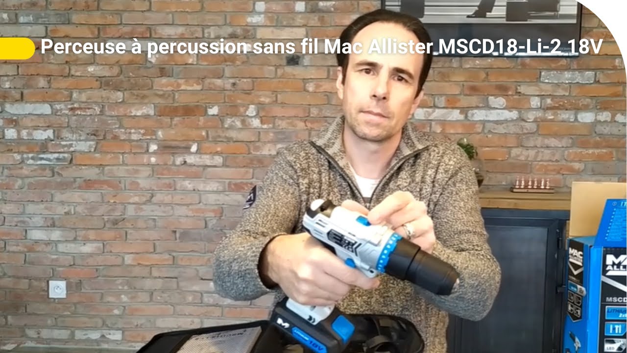 Avis consommateur : Perceuse à percussion sans fil Mac Allister | Castorama
