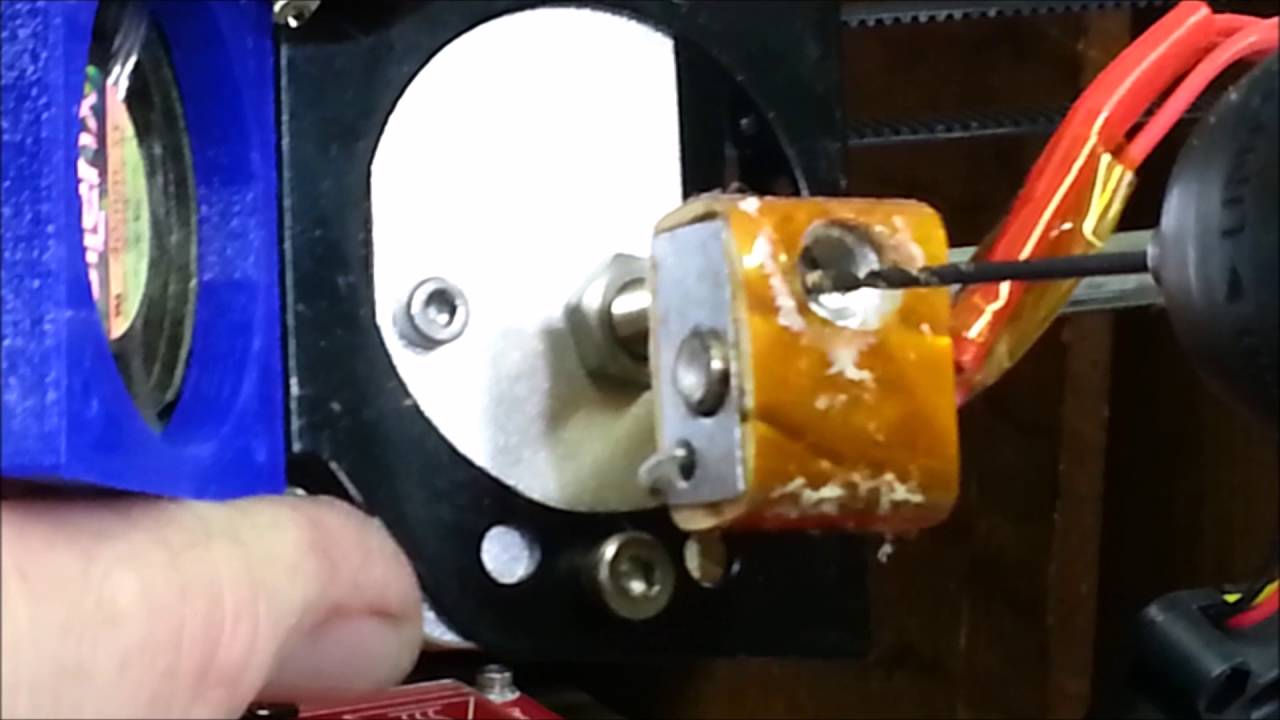 Jammed MK8 Extruder On The Geeetech Aluminum Prusa I3