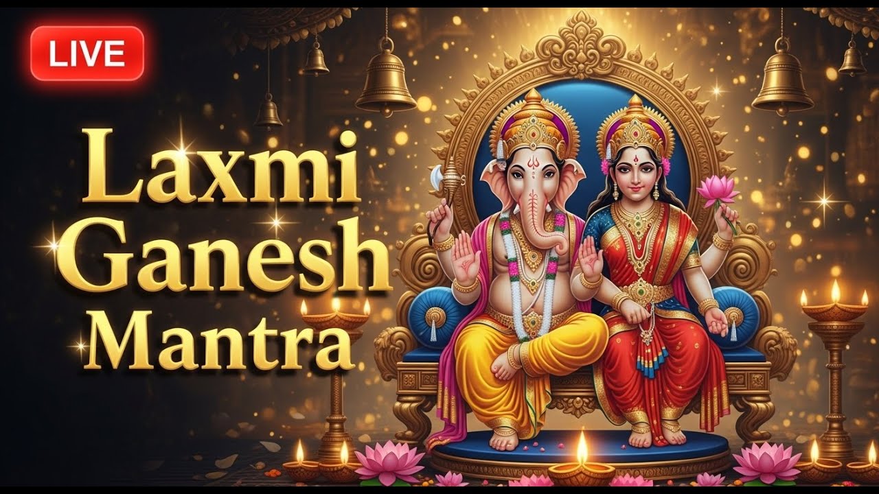 🪔 श्री गणेश लक्ष्मी मंत्र | Ganesh Lakshmi Mantra 1 Hour | Peaceful Meditation & Prosperity Music 🕉️