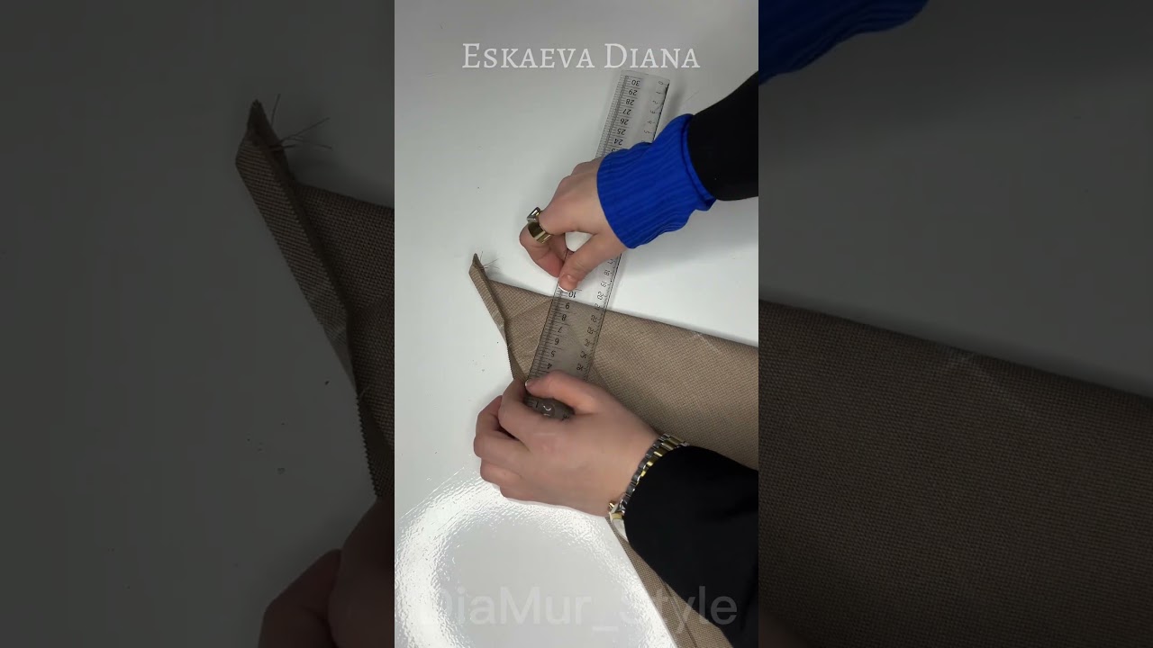 Как обработать угол скатерти и текстиля #мода #моделирование #новости#стиль #хочушить #шитье #бизнес