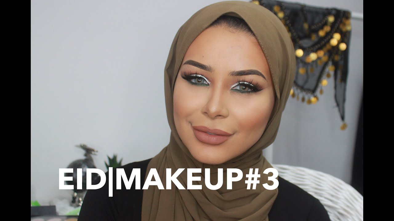 EID MAKEUP #3: Arabic Dramatic w/ Glitter & Pop of Green INTERNATIONAL GIVEAWAY♥