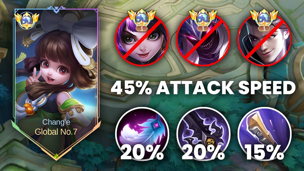 CHANG'E FULL ATTACK SPEED BUILD DAMAGE BROKEN !! CHANG'E BEST BUILD 2025 !! E689 - MLBB