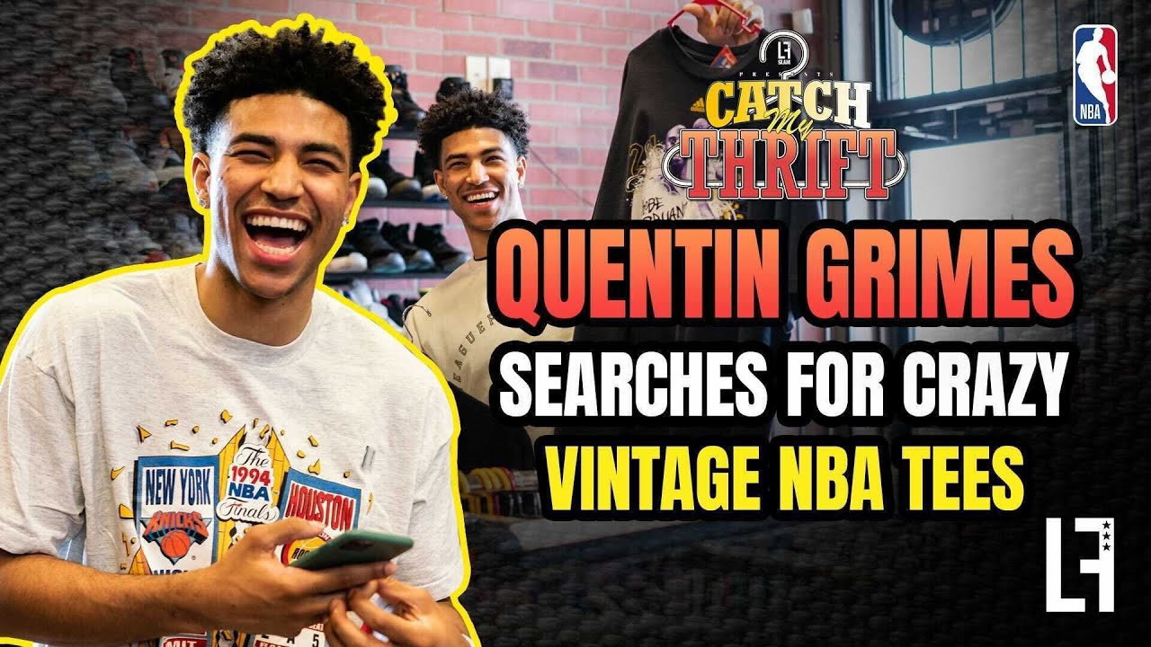 Квентин Граймс выбрал винтажный образ для своего первого Gameday Fit ⏰ | LeagueFits: Catch My Thrift