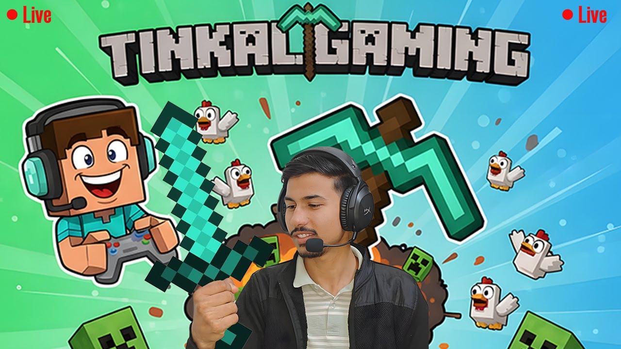 Tinkalgaming / playing Minecraft 1st time / Mai Mine And Craft #1