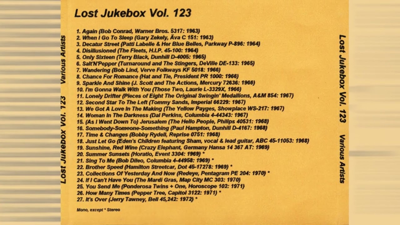 Ponderosa Twins + One &ndash; You Send Me 1971 [Jeffrey Glenn's  lost Jukebox Volume 123]