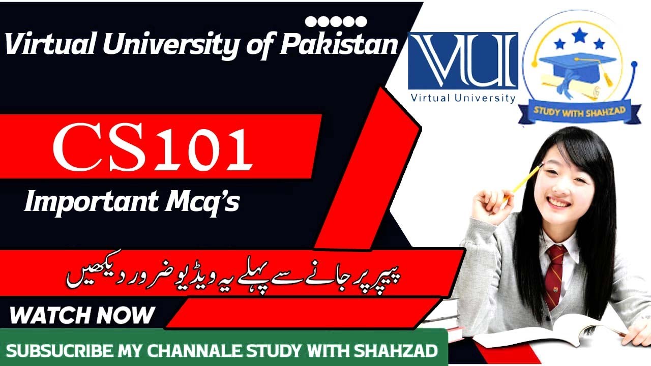 CS101 Midterm Preparation Spring 2025 | 40 Important MCQs module 1-81 | MCQs@Study with shehzad