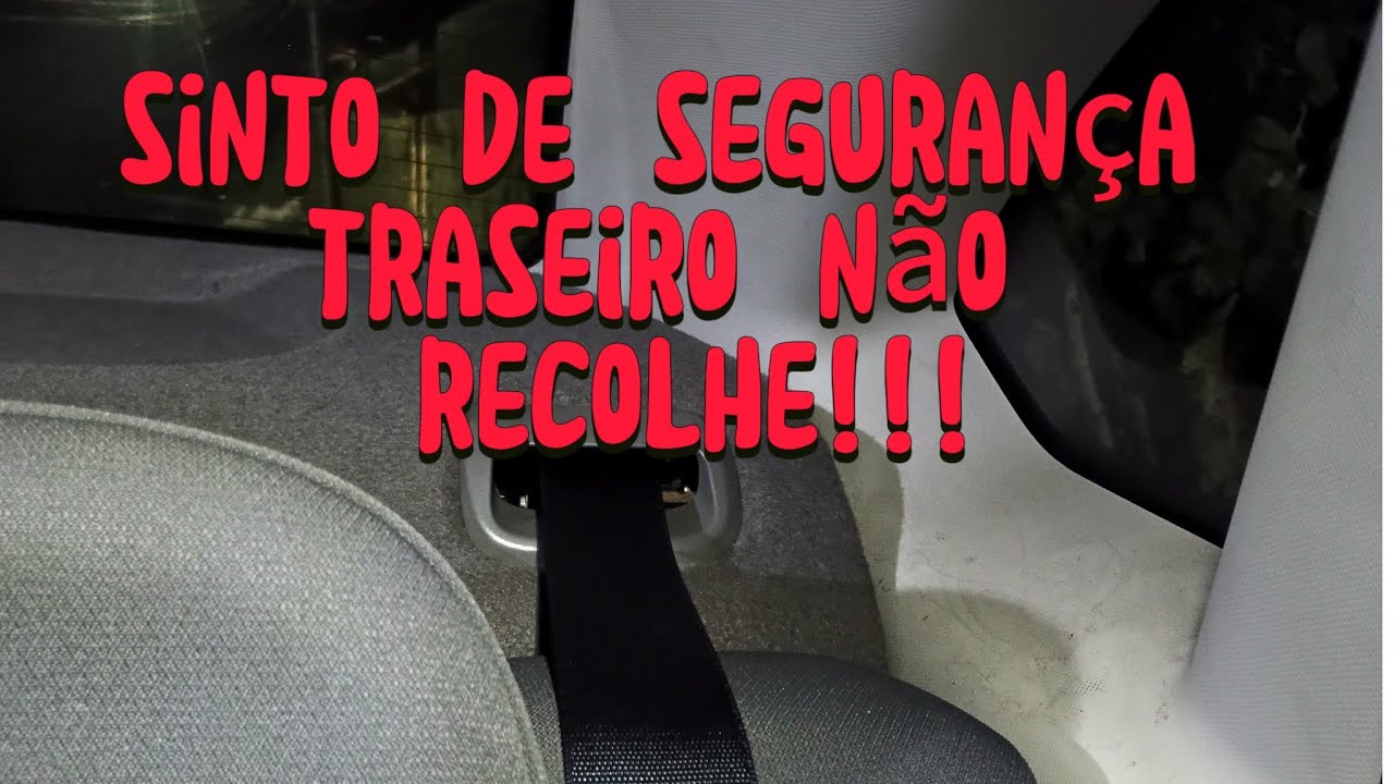 cinto segurança traseiro não recolhe,grande Siena. Veja a solução.
