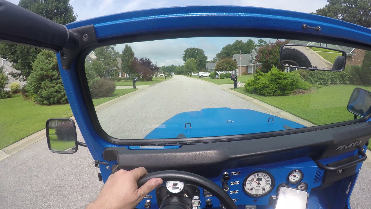 First drive in TDI  (diesel) swapped CJ7.