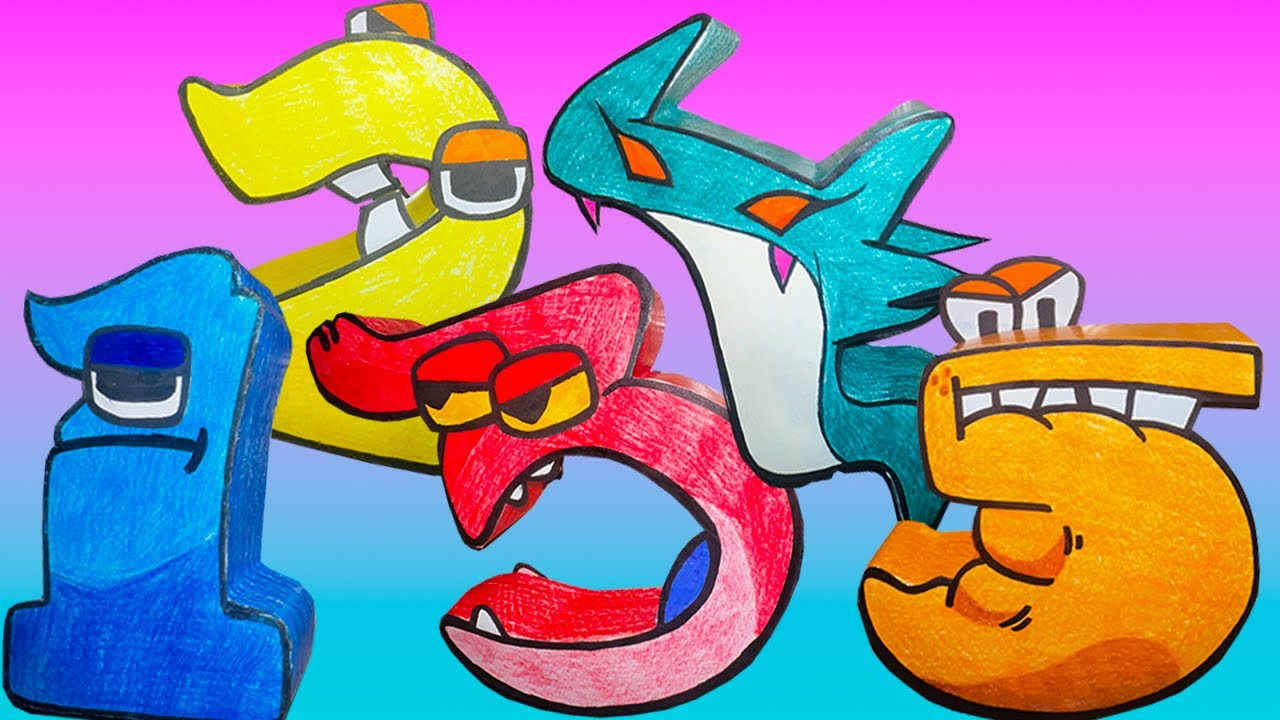 Paper Craft NUMBER LORE 1 - 5 COMPILATION | COMPLETE EDITION