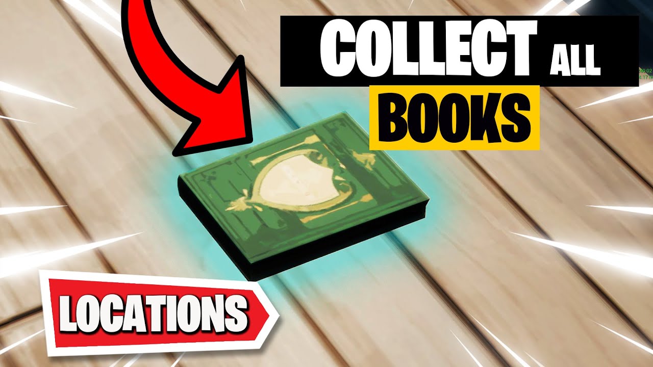 Fortnite Collect Books Locations - Collect Books from Holly Headges and Sweaty Sands Quest Guide