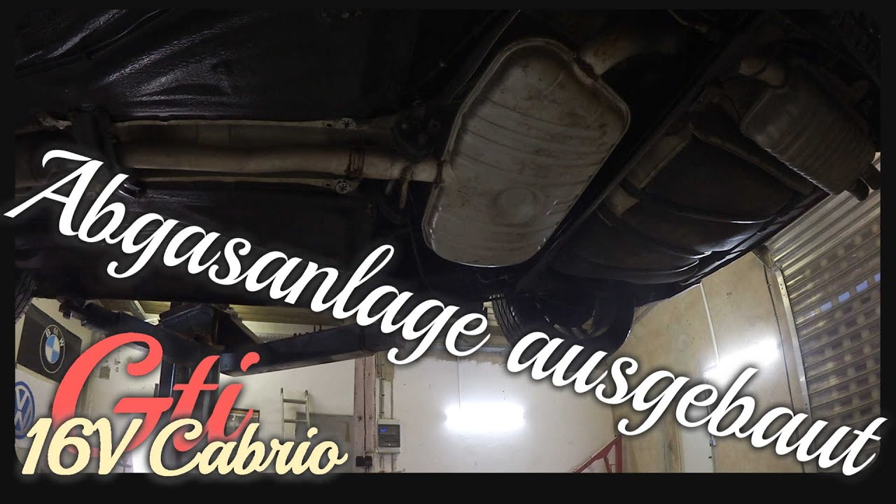 Abgasanlage und kat ausbauen | VW Golf 3 16V GTI Cabrio