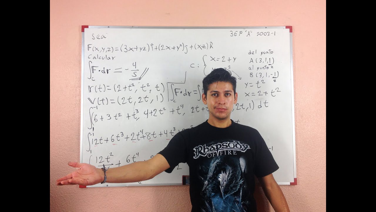 Integral de Linea Para Campo Vectorial - Examen 2002