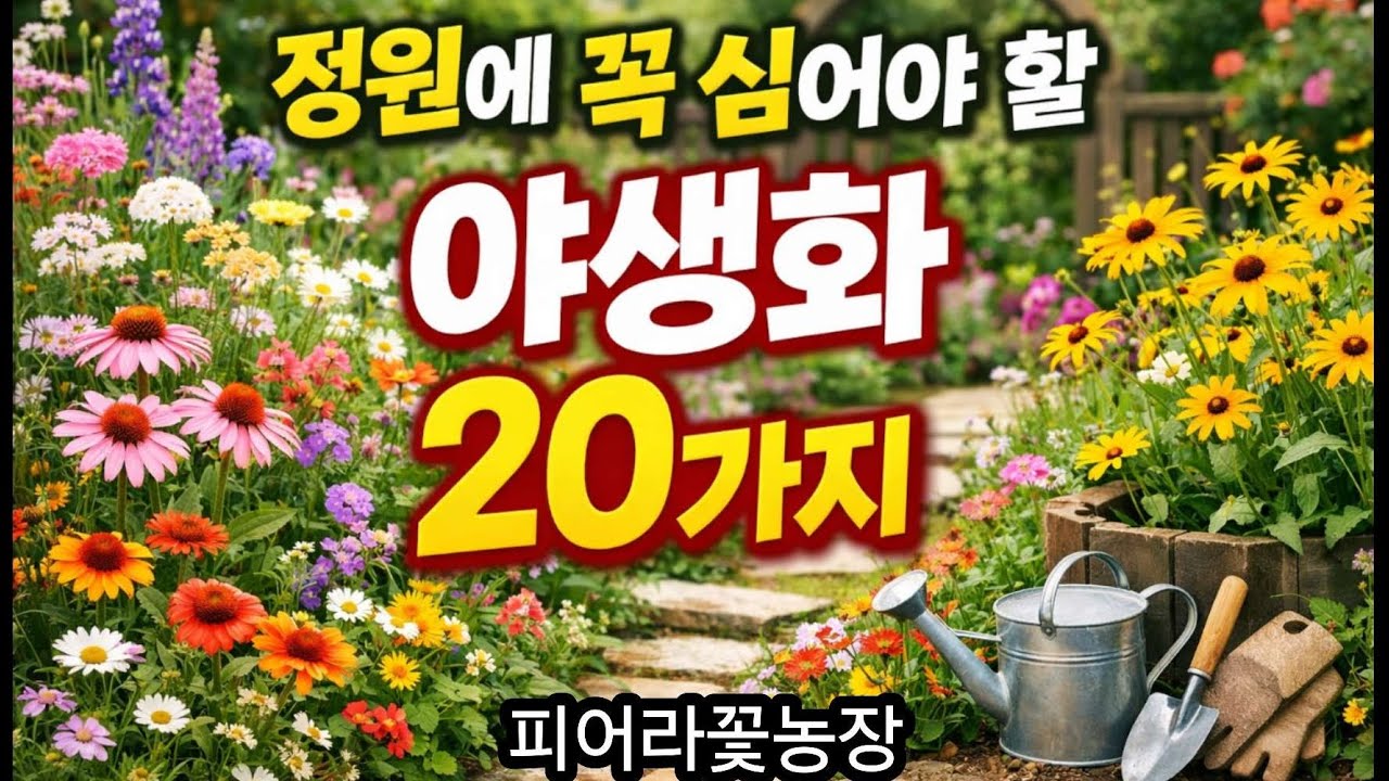 정원에 꼭 심어야 할 야생화 20가지→ (초보도 쉽게 키웁니다)
