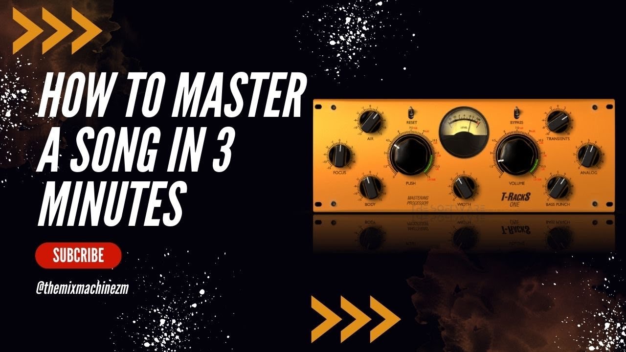 How To Master A Song In 3 Minutes Using T Racks 5