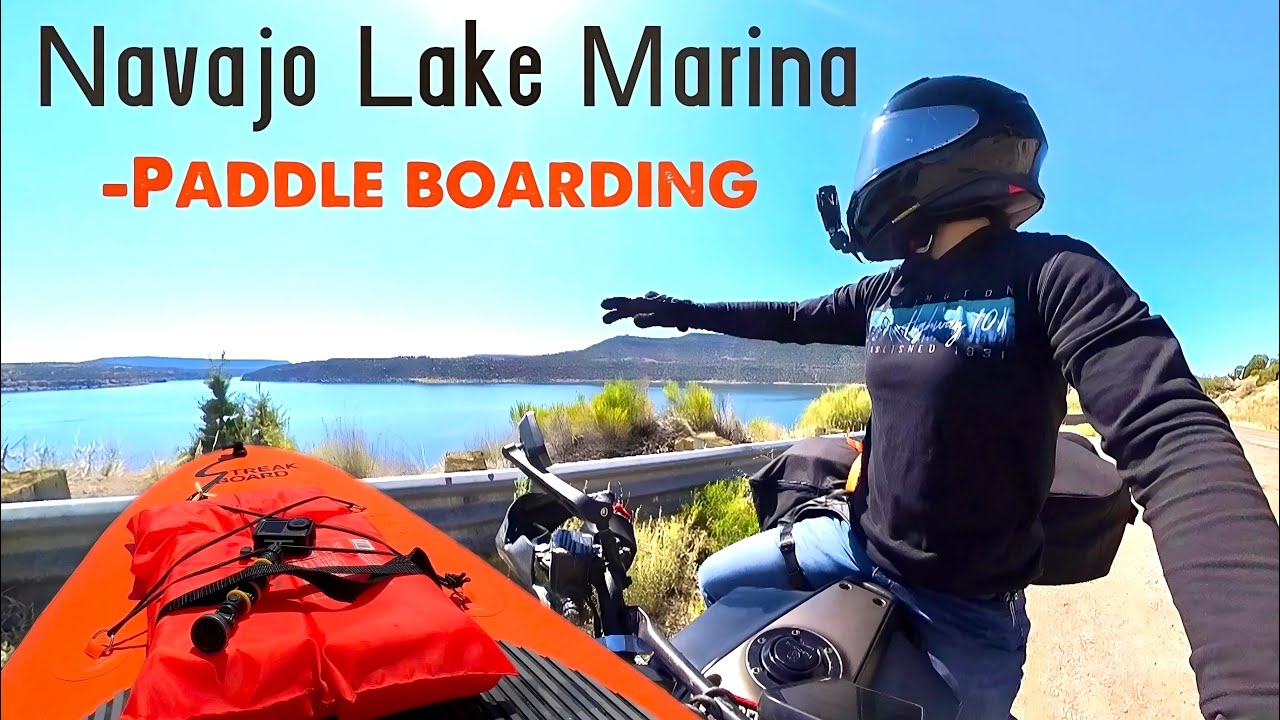 Exploring Navajo Lake State Park: Paddleboarding Adventure at Marina And Husqvarna Svartpilen Ride!