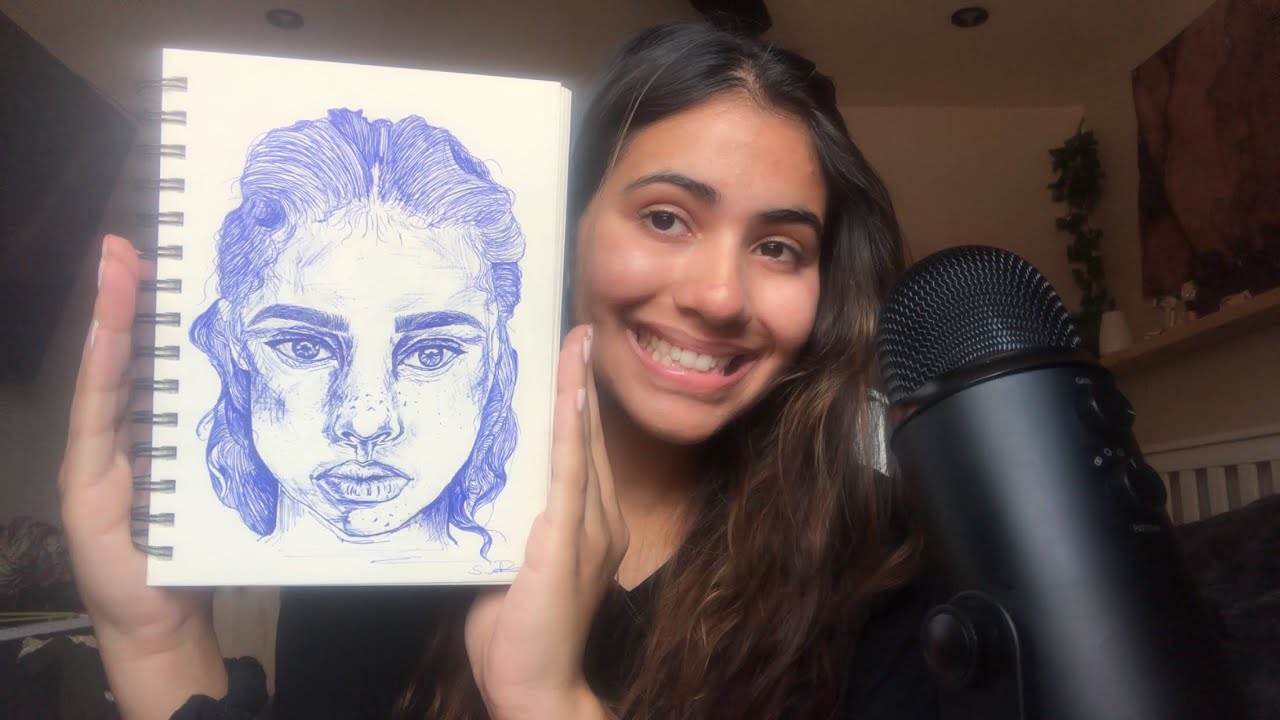 ASMR sketchbook tour