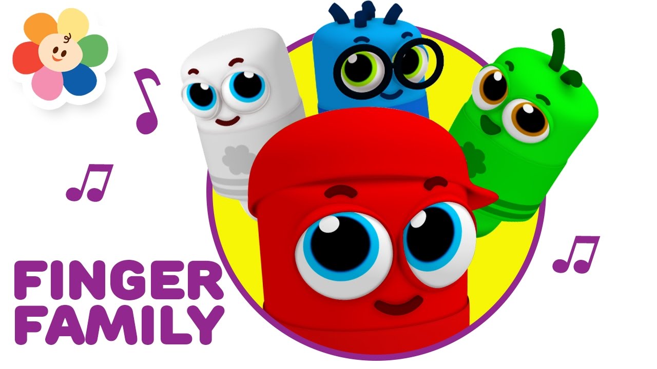 Color Crew Finger Family Nursery Rhyme | Nursery Rhymes for kids | Color Crew Babies | BabyFirst