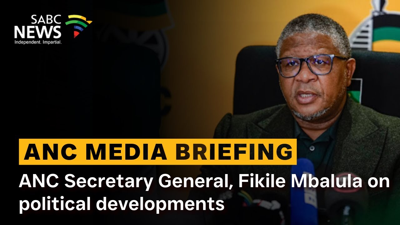 ANC Media briefing | Fikile Mbalula addresses media on political developments