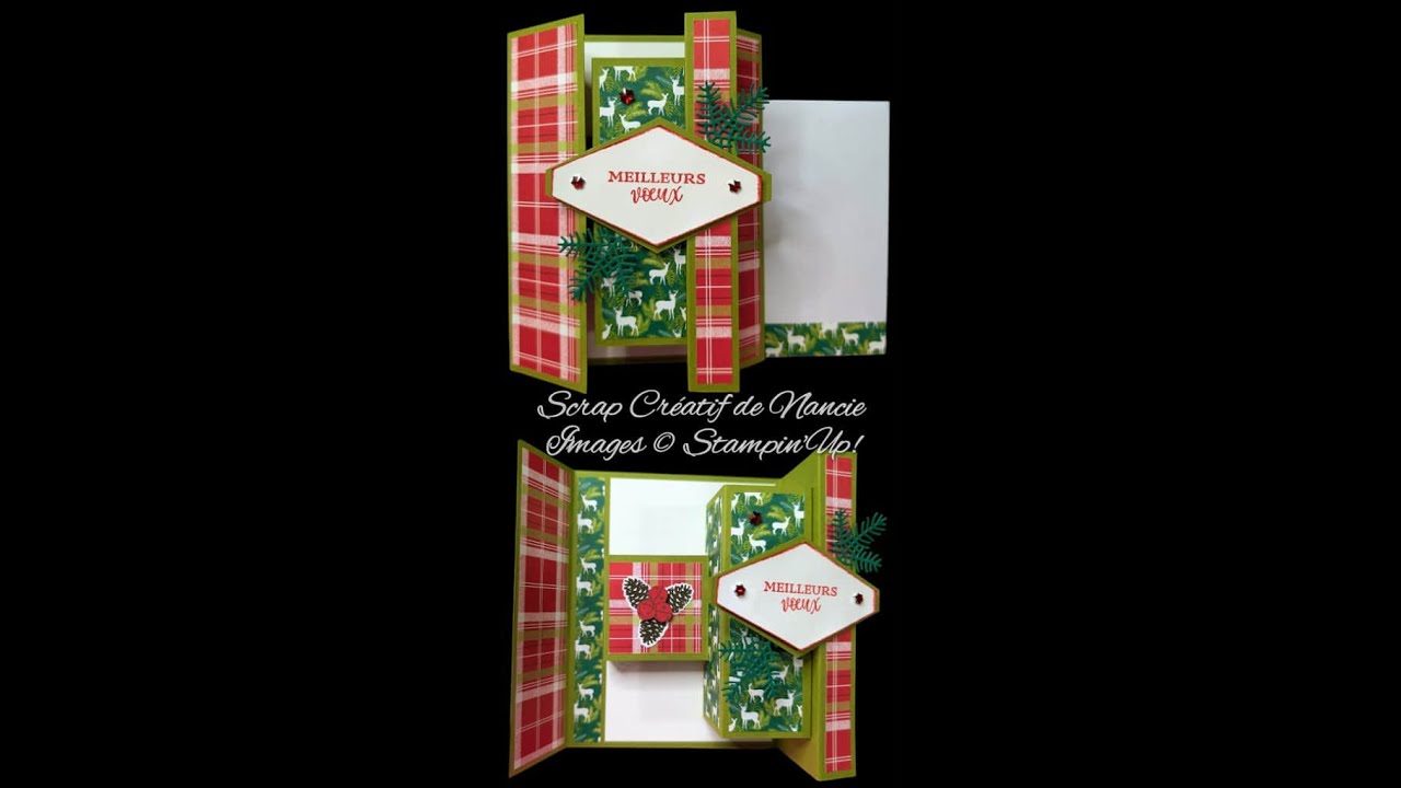 Carte à pliage original de Noël