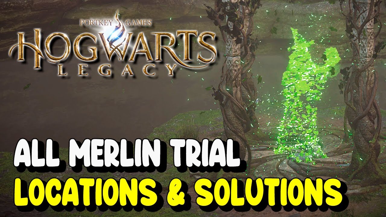 Hogwarts Legacy ALL MERLIN TRIAL LOCATIONS & SOLUTIONS | Merlin's Beard! Trophy / Achievement Guide