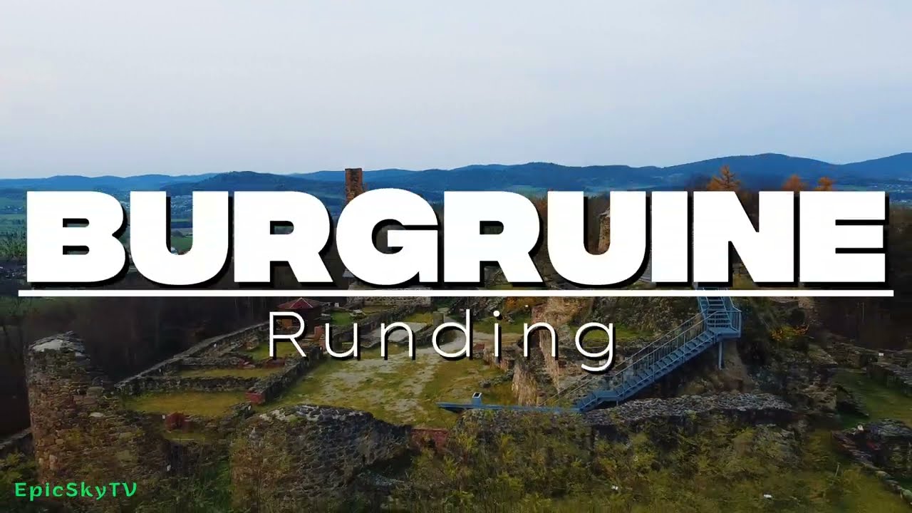 Cinematic 4K drone footage over the Runding Castle Ruins in Bavaria