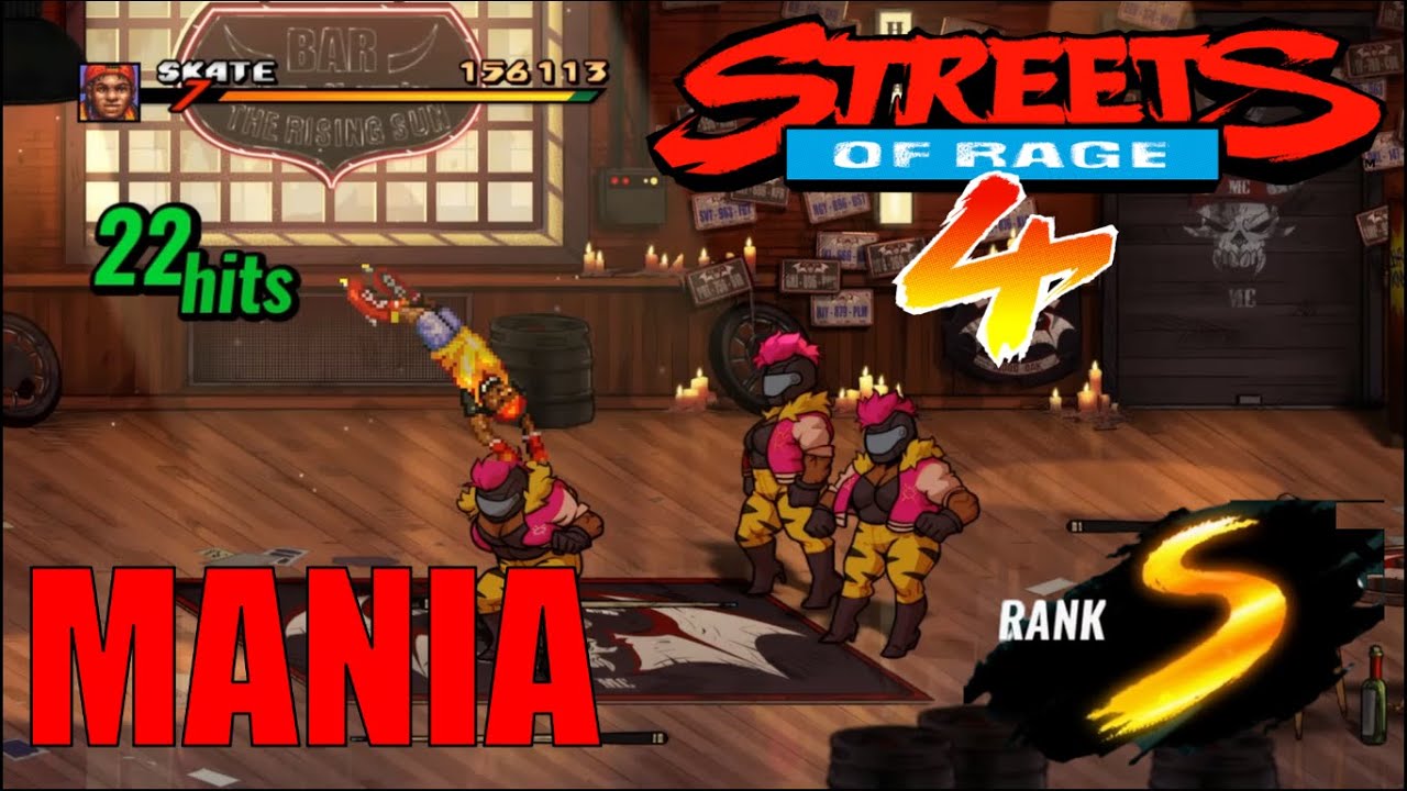 Streets of Rage 4 - Arcade Mania (Skate-SOR3) S Rank Score
