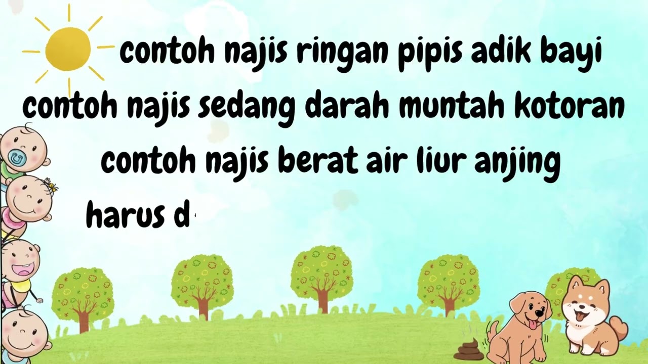 MACAM MACAM NAJIS DAN CARA MENYUCIKANNYA