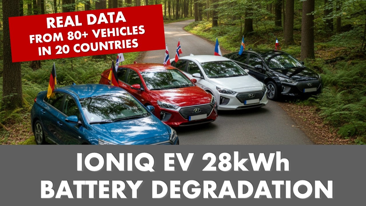 Деградация аккумулятора более 80 электромобилей Hyundai Ioniq 28 кВт⋅ч — сколько заряда остается ...
