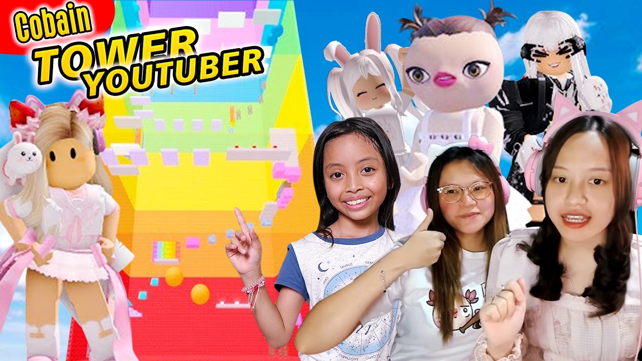 24 JAM COBAIN TOWER YOUTUBER GAMING VIRAL !! ADA TOWERNYA FANNY TJANDRA & KEIKEI [KOMPILASI ROBLOX]