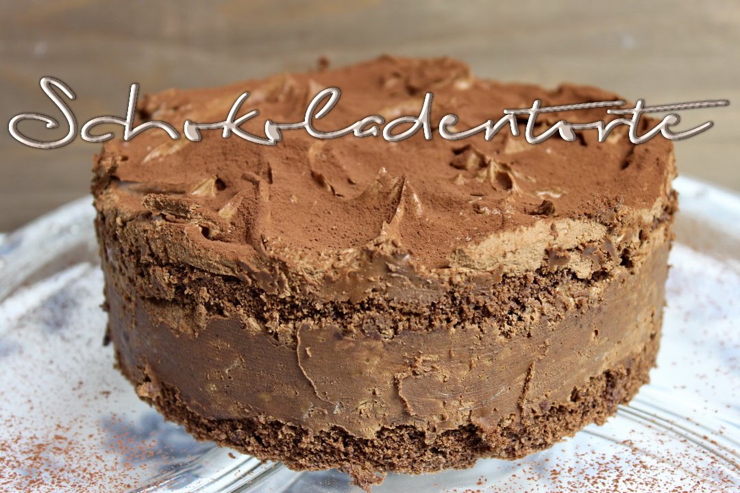 Tr&uuml;ffel Schokoladentorte mit Bl&auml;tterkrokant - Tortenrezept ohne Fondant