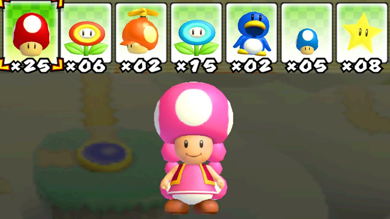 What happens when Toadette uses Mario's Power-Ups?