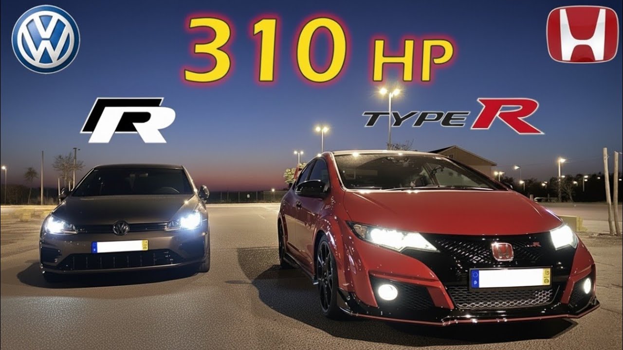 VW Golf R 🆚 Civic Type R FK2 - 310 HP Battle 🏁