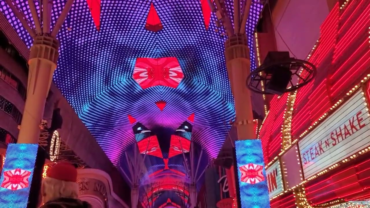 Viva Vision Light Show In Frenont Street Las Vegas (The Chainsmokers) #lasvegas #thechainsmokers