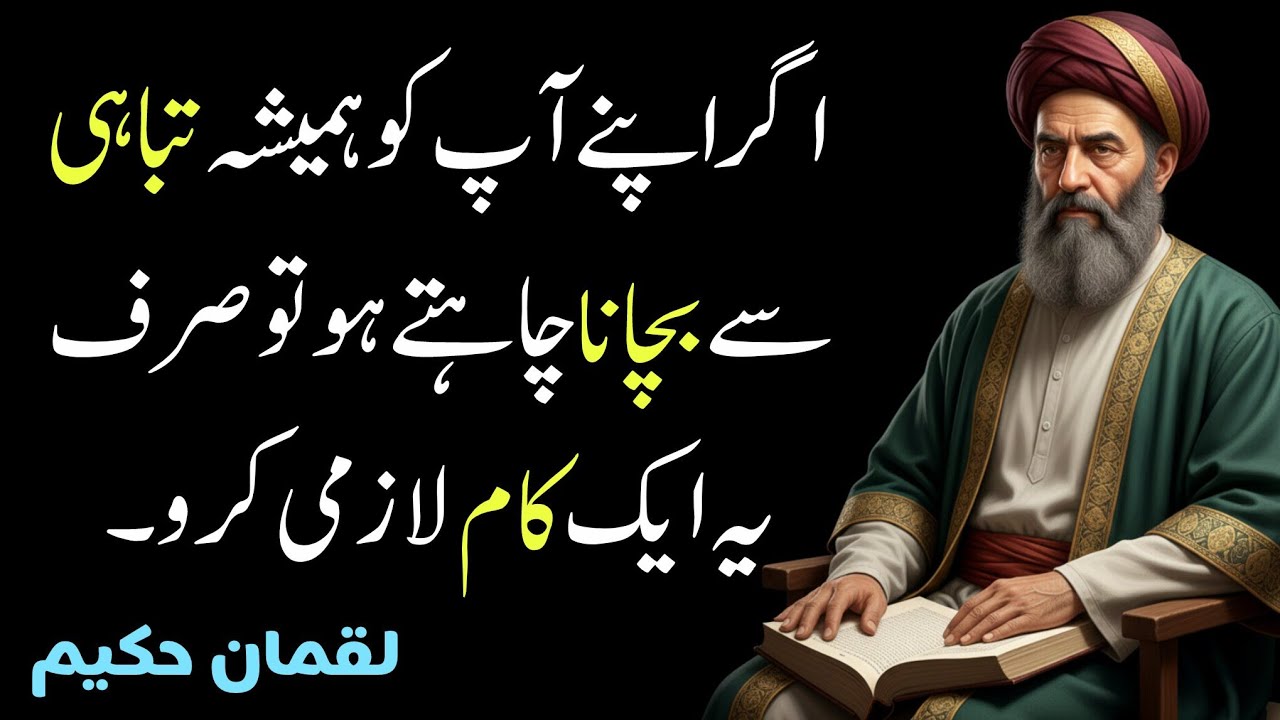 Agr apny aap ko tabahi sy bachana chahty to eak kaam karo | Luqman Hakeem