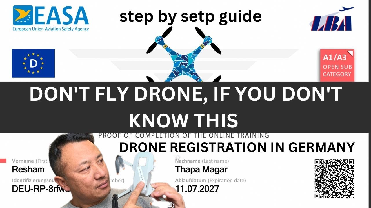 Drone Registration  Germany - Step by step guide , How to register drone in Germany
