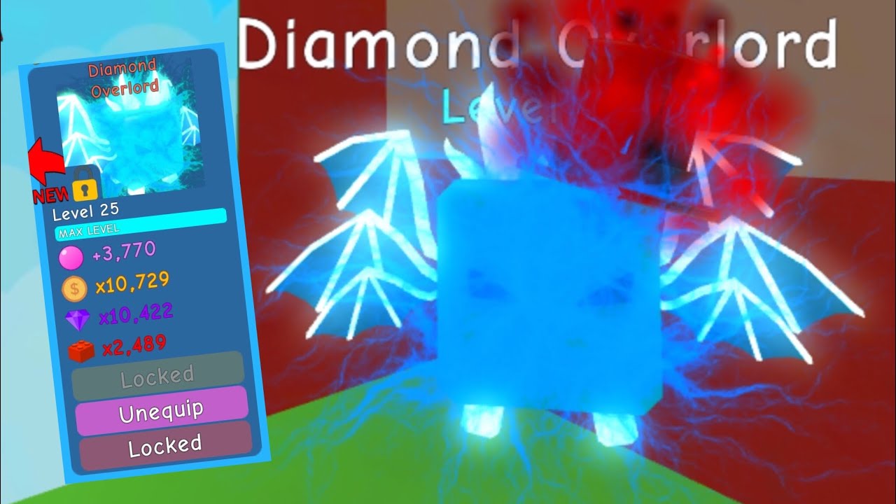 I Hatched The Legendary Diamond Overlord + Level 25 Diamond Overlord! (Roblox Bubble Gum Simulator)