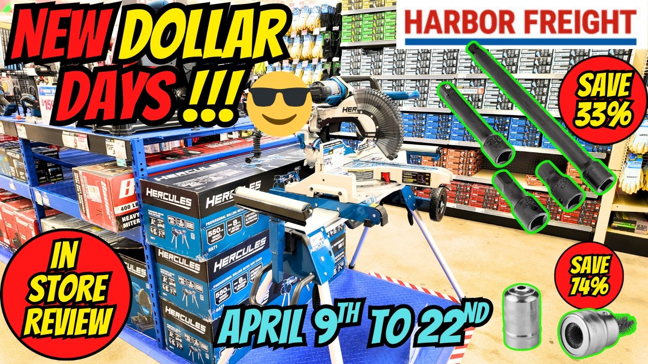 Harbor Freight Dollar Days Coupons Just Dropped! Best Deals Until April 22nd