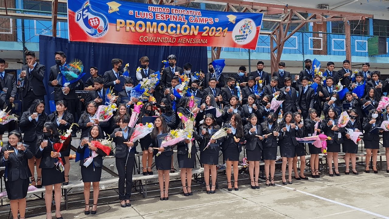 Graduación de la Promoción 2021 U.E. Luis Espinal Camps de A.V.V. - La Paz - Bolivia (Parte 1 de 3)
