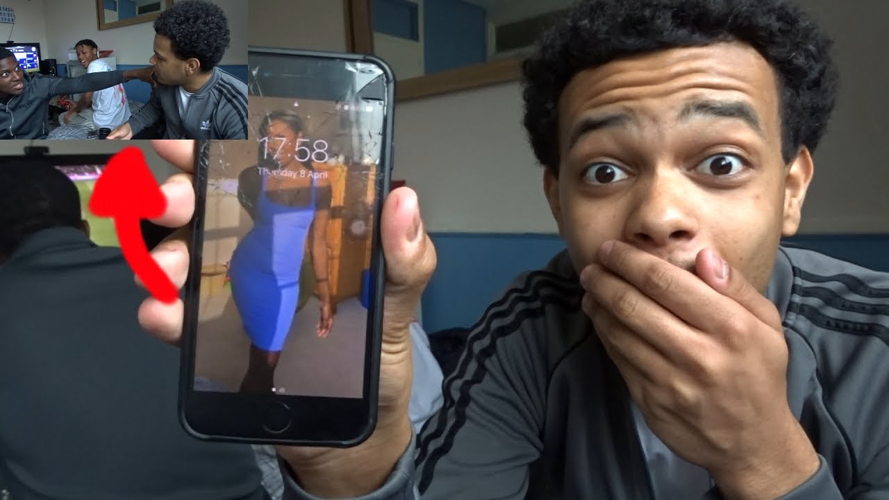 I Put Zion's GIRLFRIEND As My Lock Screen & This Happened... [PRANK GOES WRONG!]