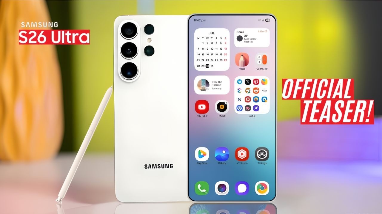 Утек первый в мире официальный тизер Samsung Galaxy S26 Ultra!
