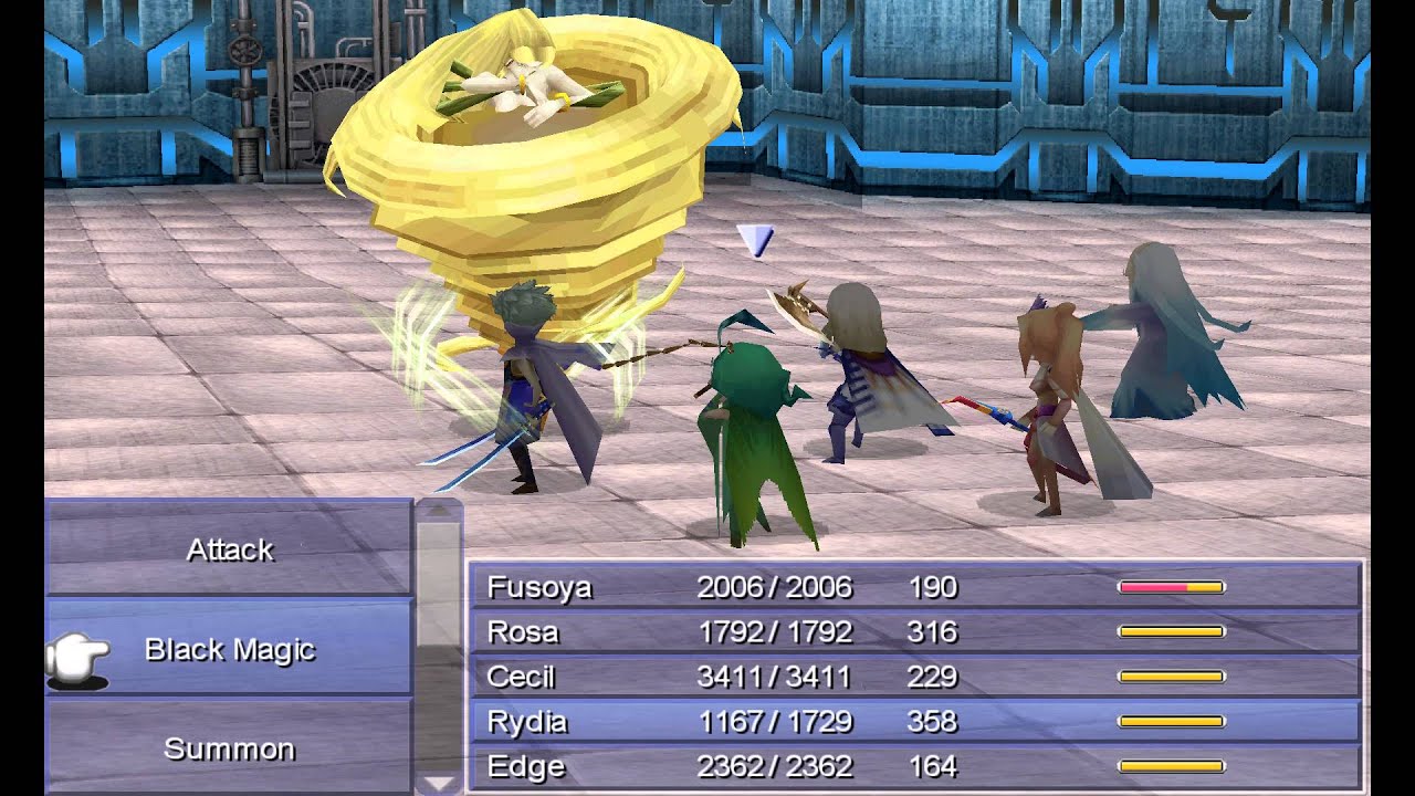 Final Fantasy IV - Battle with the Four Fiends - Gameplay Demo